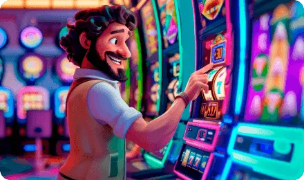 man in casino